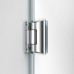 DreamLine SHDR-244307210-HFR-09 Unidoor Plus W x H Frameless Hinged Shower Door  Frosted Band  43-43 1/2 in. W x 1 in. D x 72 in. H  Satin Black - B075P2JPTN